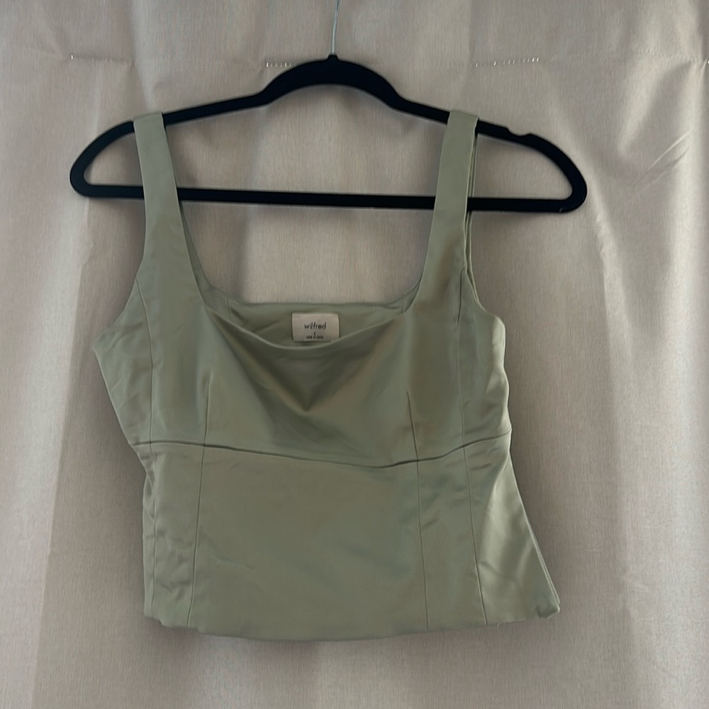 Aritzia satin bustier top